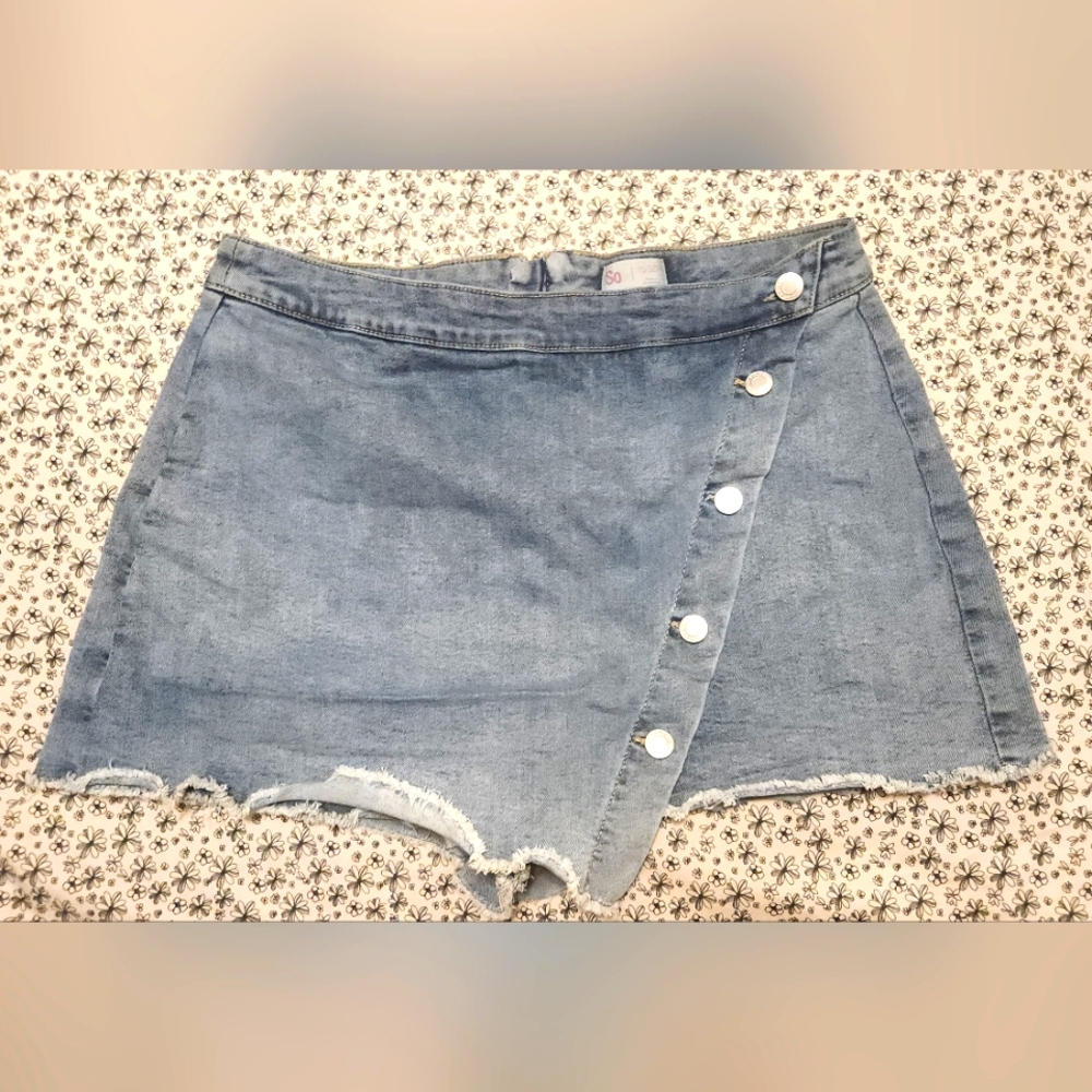 SO Blue Denim Skort